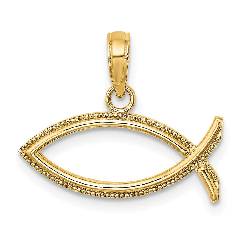 10K Gelbgold 10K Ichthus Charm