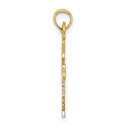 10K Gelbgold Gymnastics Charm