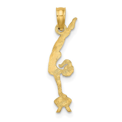 10K Gelbgold Gymnastics Charm