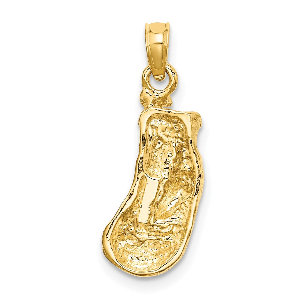 10K Gelbgold 10K 2-d Poliert / Strukturiert Einfach Boxing Glove Charm