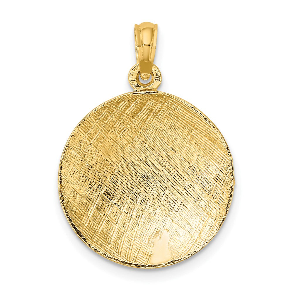 10K Gelbgold 10K Poliert Volleyball Charm