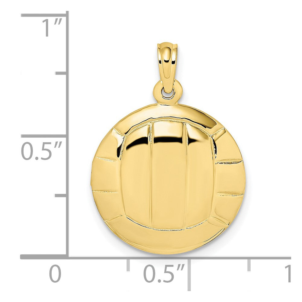 10K Gelbgold 10K Poliert Volleyball Charm