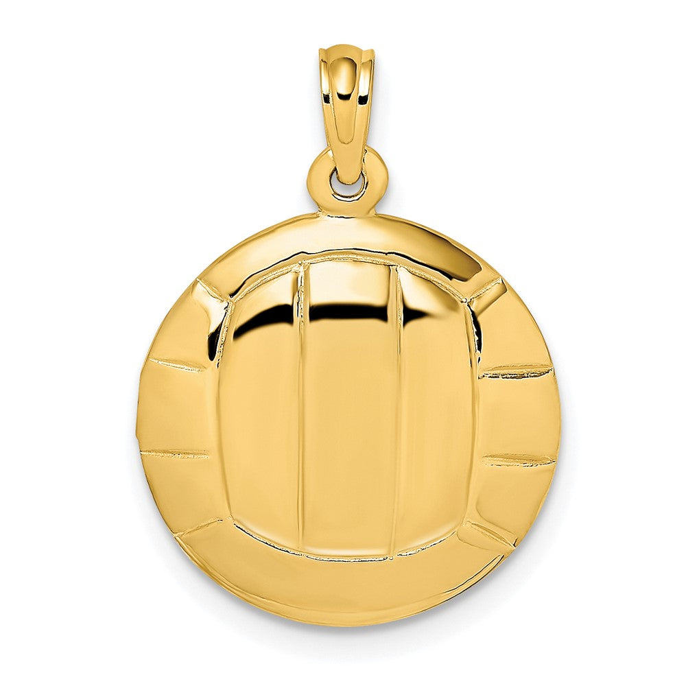 10K Gelbgold 10K Poliert Volleyball Charm
