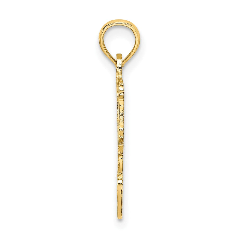 10K Gelbgold 10K #1 Nana in Herz Charm