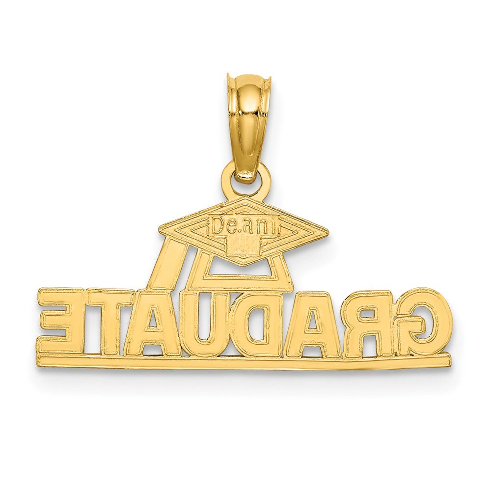 10K Gelbgold 10K Poliert Graduate Under Cap Charm
