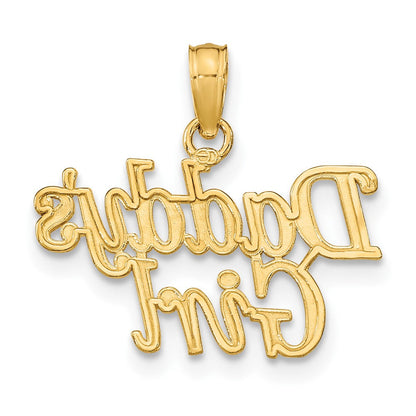 10K Gelbgold 10K Daddys Mädchen Charm