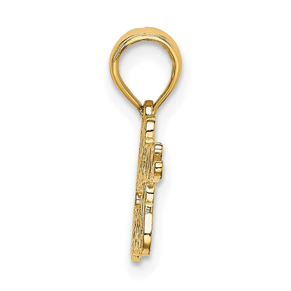 10K Gelbgold 10K Puerto Rican Princess Charm