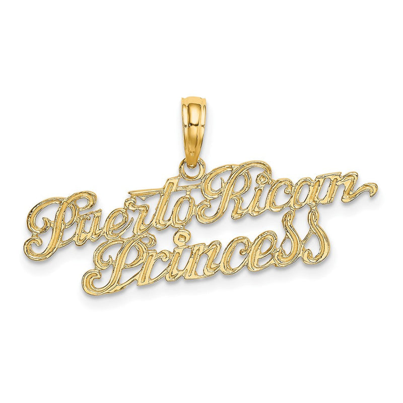 10K Gelbgold 10K Puerto Rican Princess Charm