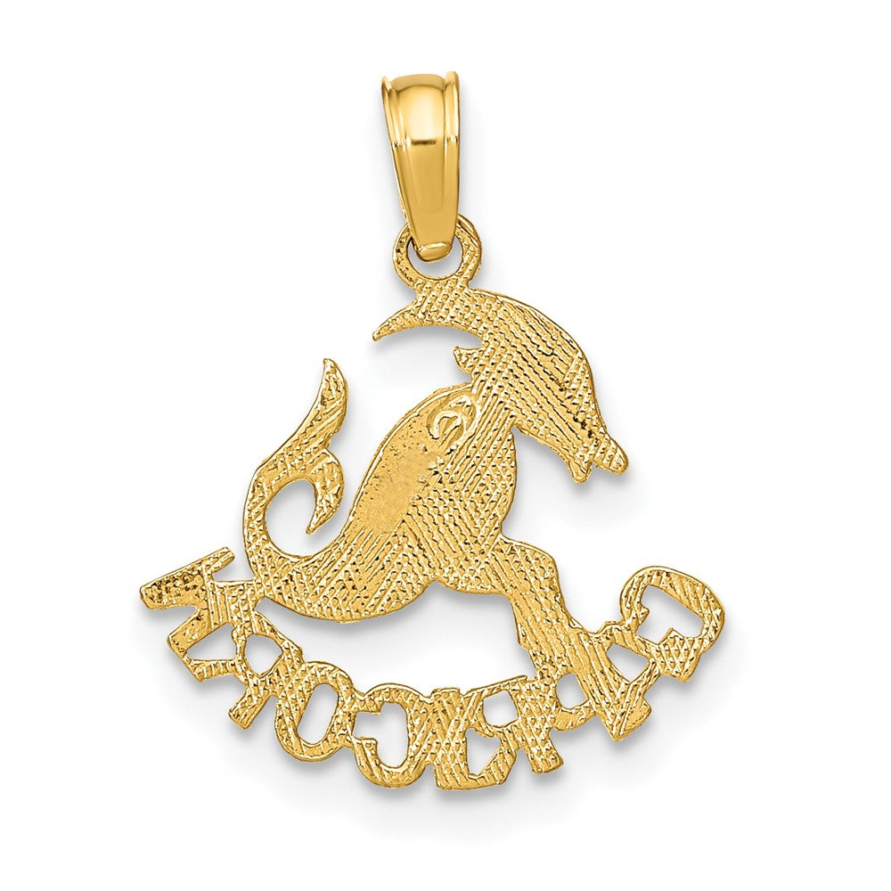 10K Gelbgold 10K Capricorn Tierkreis Charm