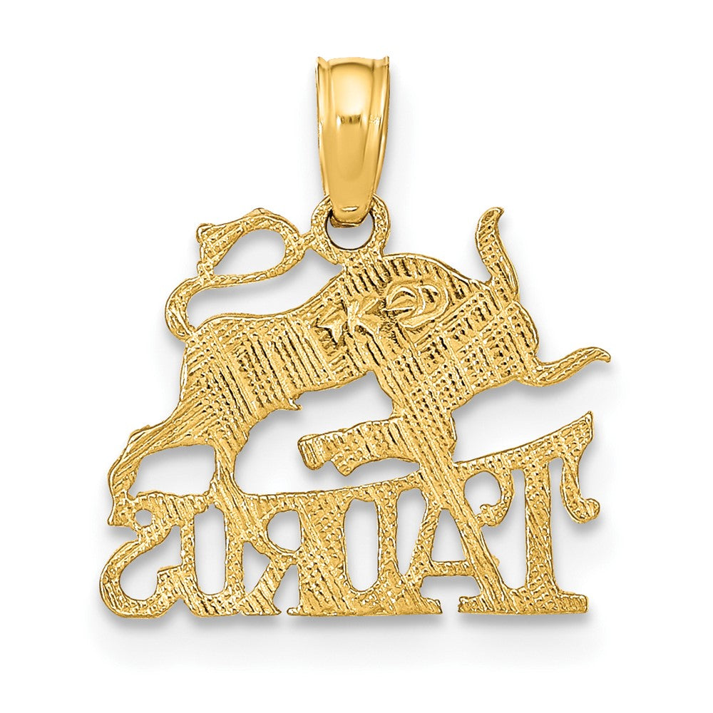 10K Gelbgold 10K Taurus Tierkreis Charm