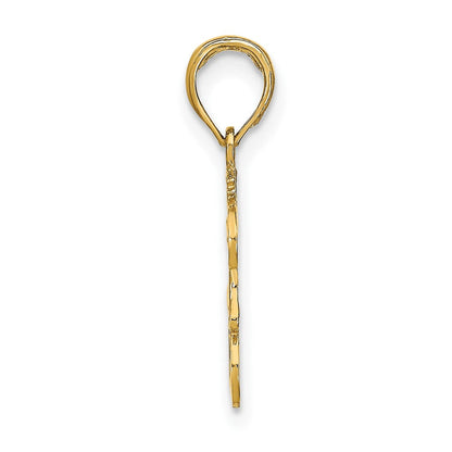 10K Gelbgold 10K Leo Tierkreis Charm