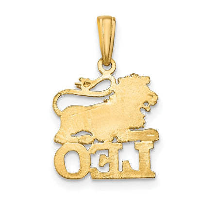 10K Gelbgold 10K Leo Tierkreis Charm
