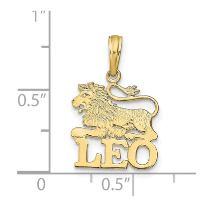 10K Gelbgold 10K Leo Tierkreis Charm