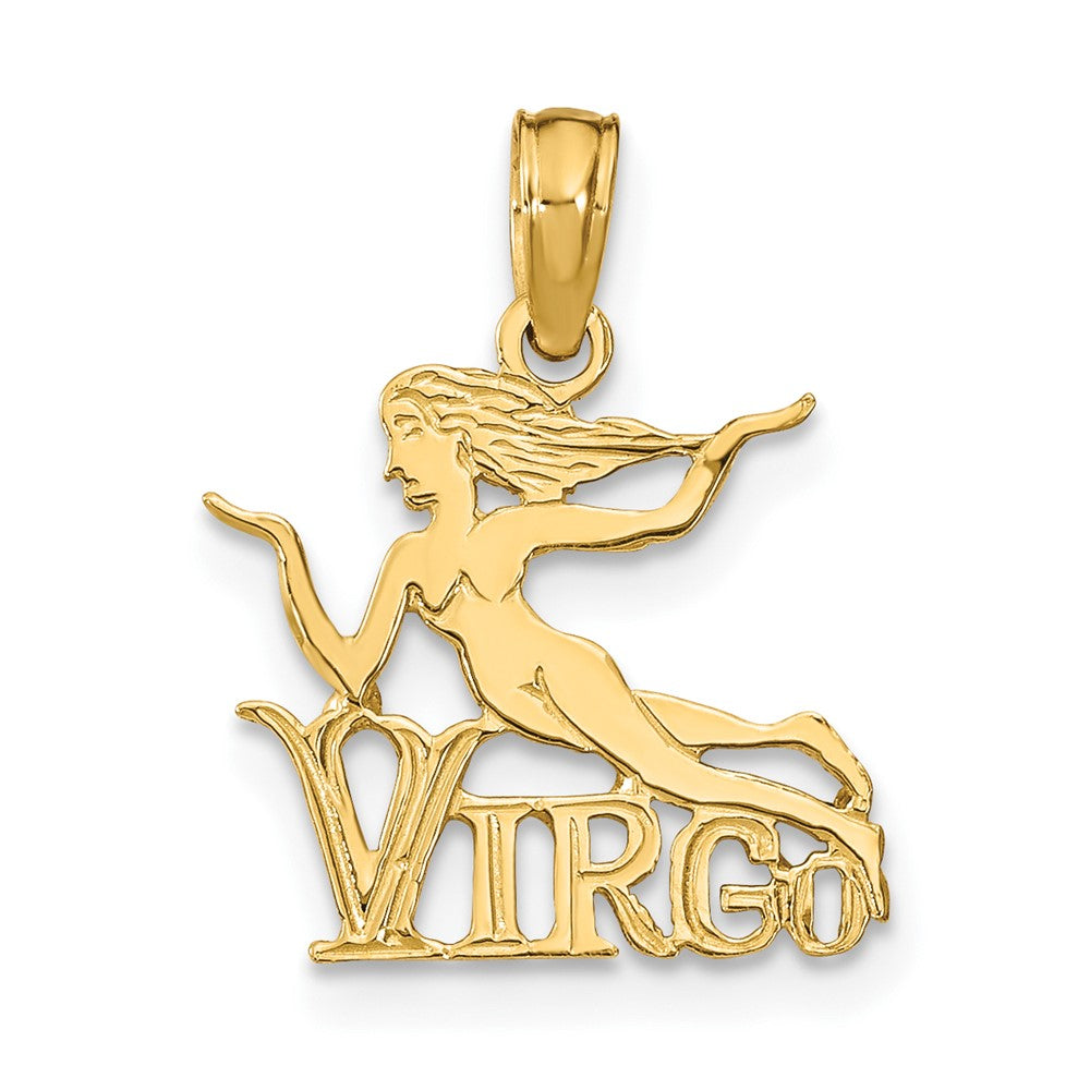 10K Gelbgold 10K Virgo Tierkreis Charm