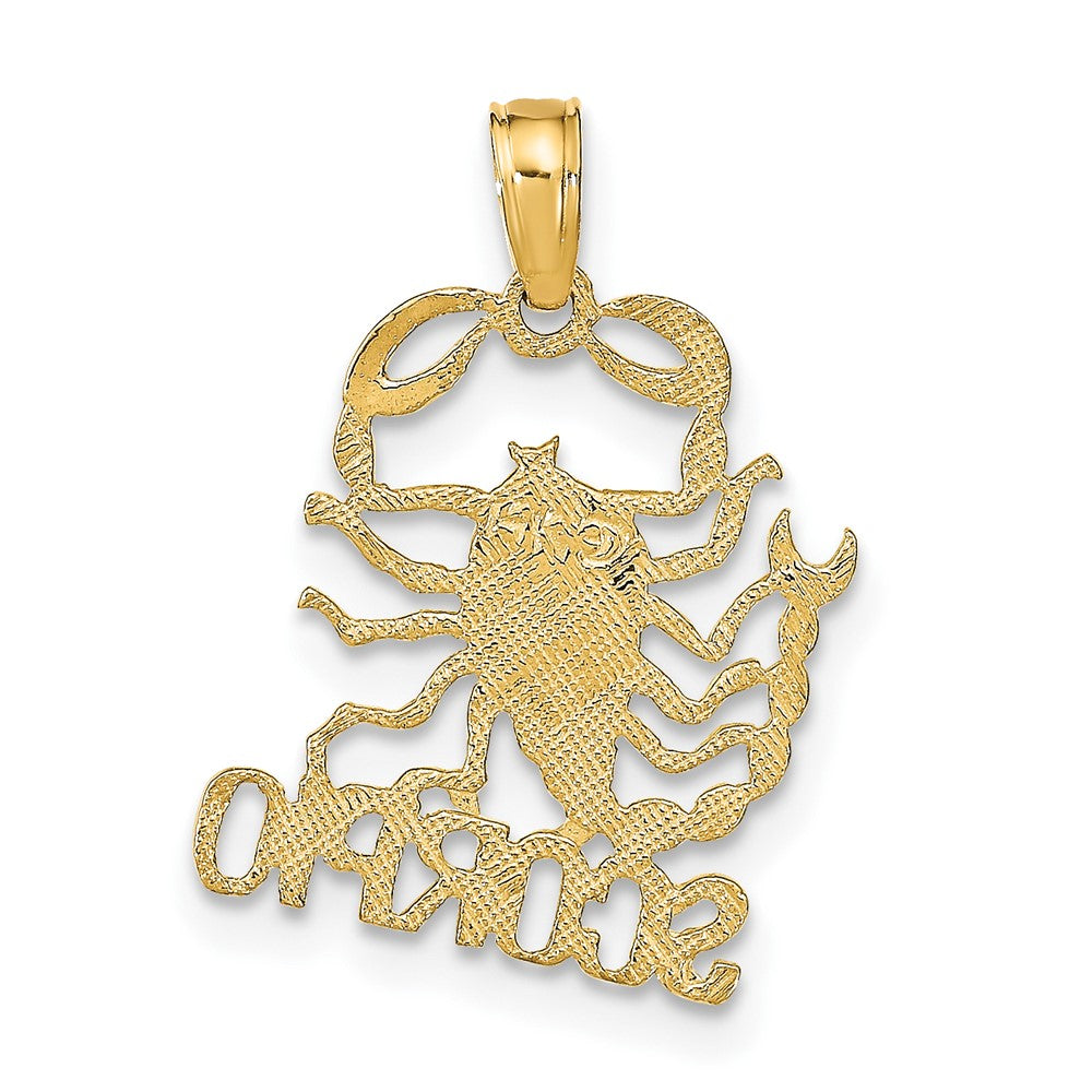 10K Gelbgold 10K Scorpio Tierkreis Charm