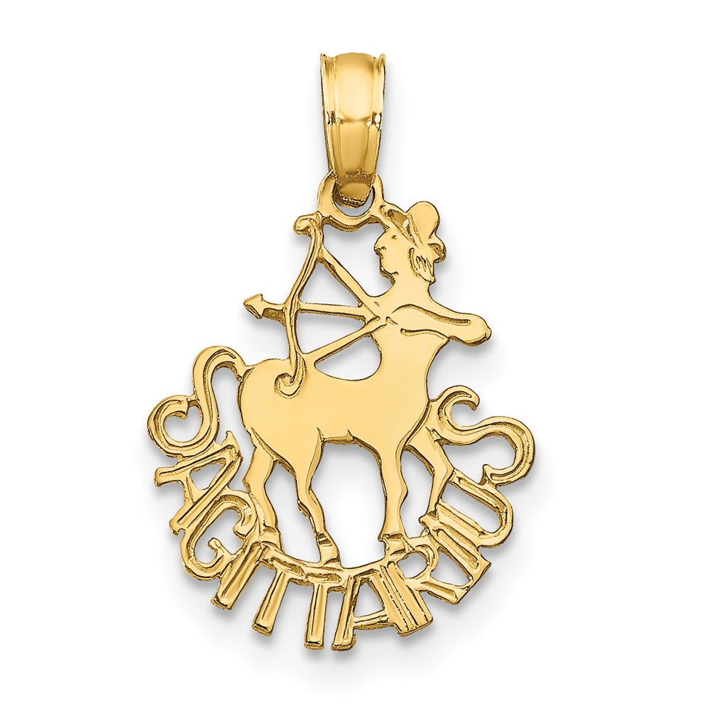 10K Gelbgold 10K Sagittarius Tierkreis Charm