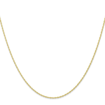 10K Gelbgold.95mm Carded Ankerkette Kordel Halskette