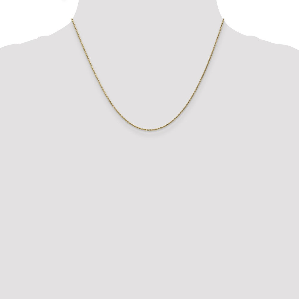 10K Gelbgold.95mm Carded Ankerkette Kordel Halskette
