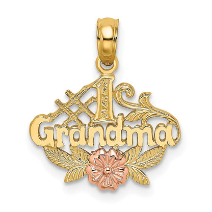 10K Bicolor 10K Bicolor #1 Oma mit Blume Charm