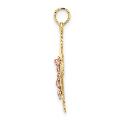 10K Bicolor 10K Bicolor Kruzifix Charm