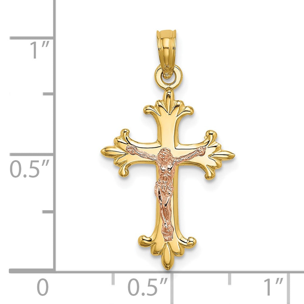 10K Bicolor 10K Bicolor Kruzifix Charm