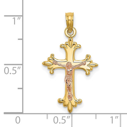 10K Bicolor 10K Bicolor Kruzifix Charm