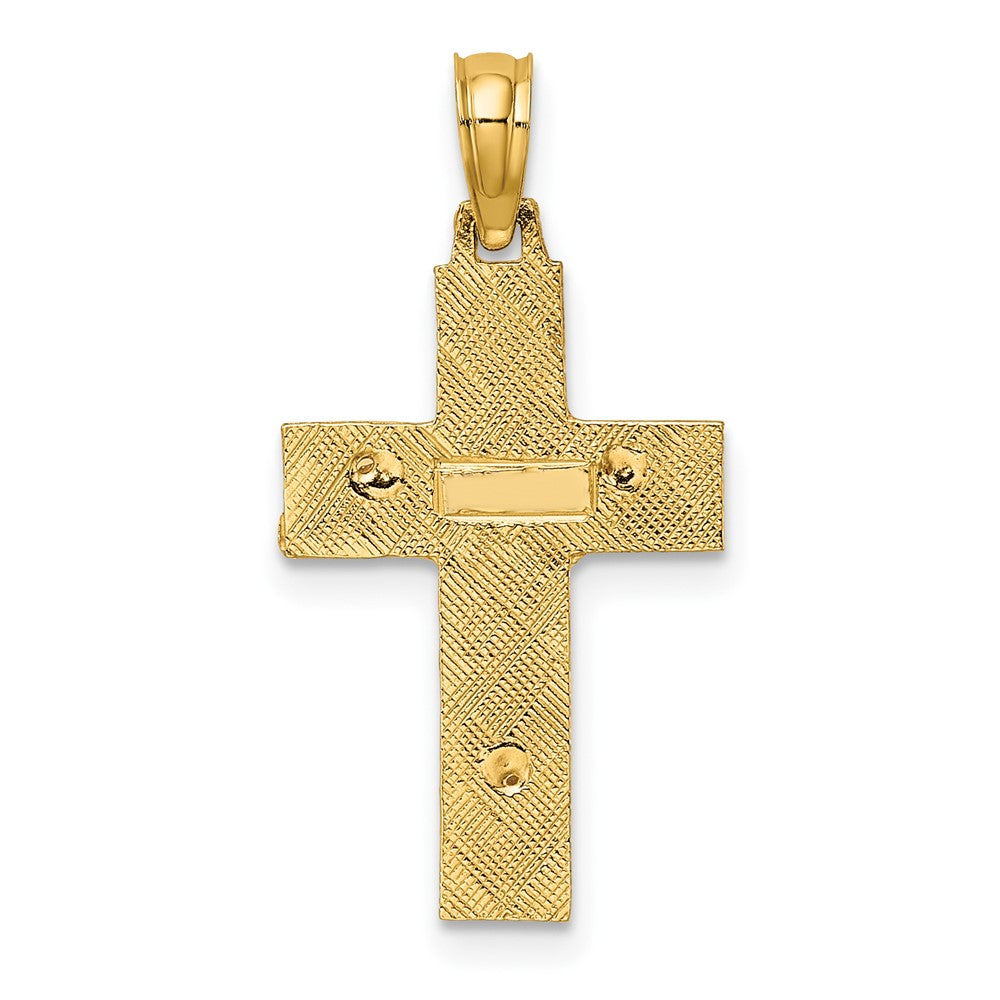 10K Bicolor 10K Bicolor Lateinisch Kruzifix Charm