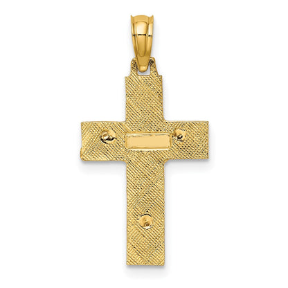 10K Bicolor 10K Bicolor Lateinisch Kruzifix Charm