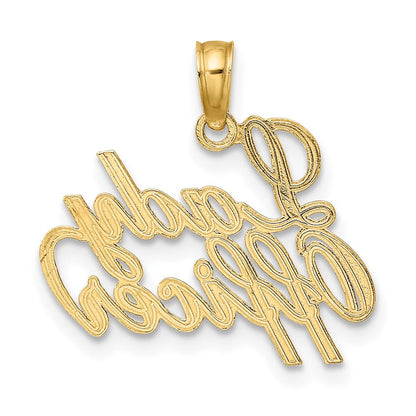 10K Gelbgold Damen Officer Charm