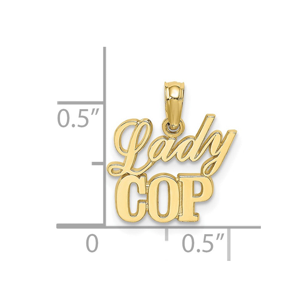 10K Gelbgold Damen Cop Charm