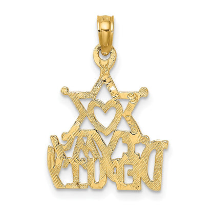 10K Gelbgold I Herz My Sheriff Charm
