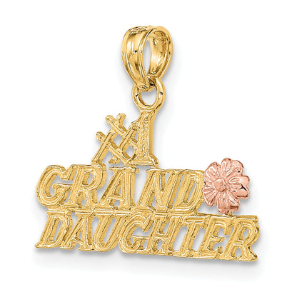 10K Bicolor #1 Granddaughter mit Blumen Charm