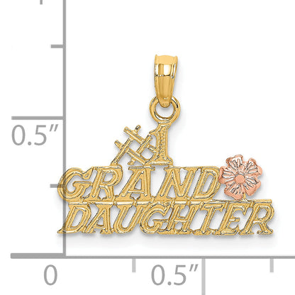 10K Bicolor #1 Granddaughter mit Blumen Charm