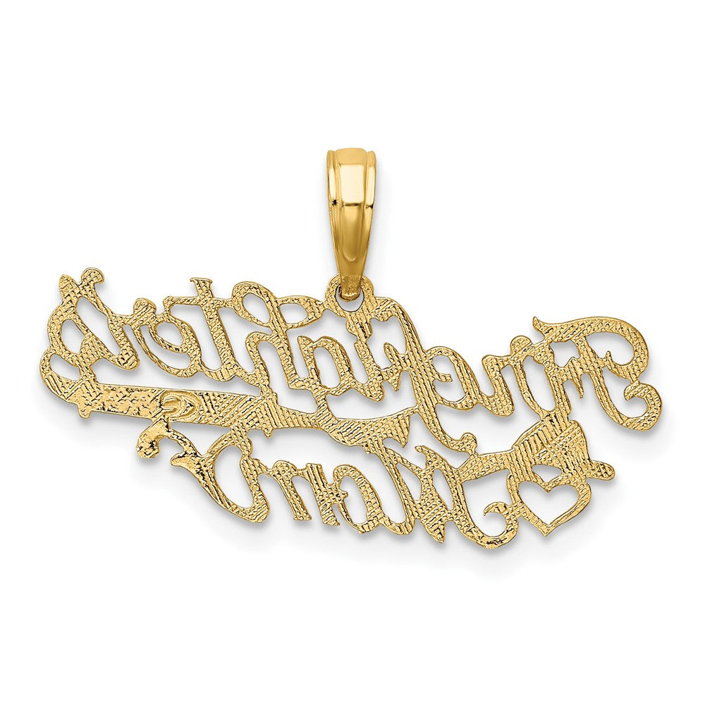 10K Gelbgold Firefighter Mama Charm