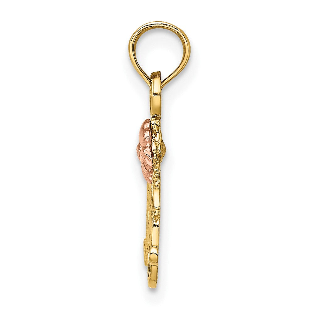 10K Bicolor Strukturiert Ranke mit Blume Mama Charm