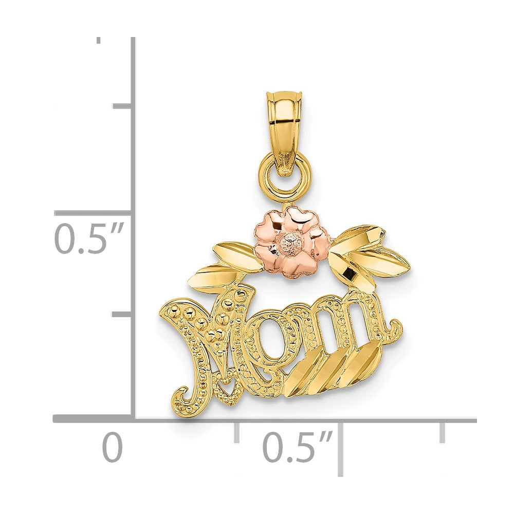 10K Bicolor Strukturiert Ranke mit Blume Mama Charm