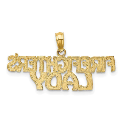 10K Gelbgold Firefighter Damen Charm