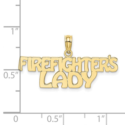 10K Gelbgold Firefighter Damen Charm