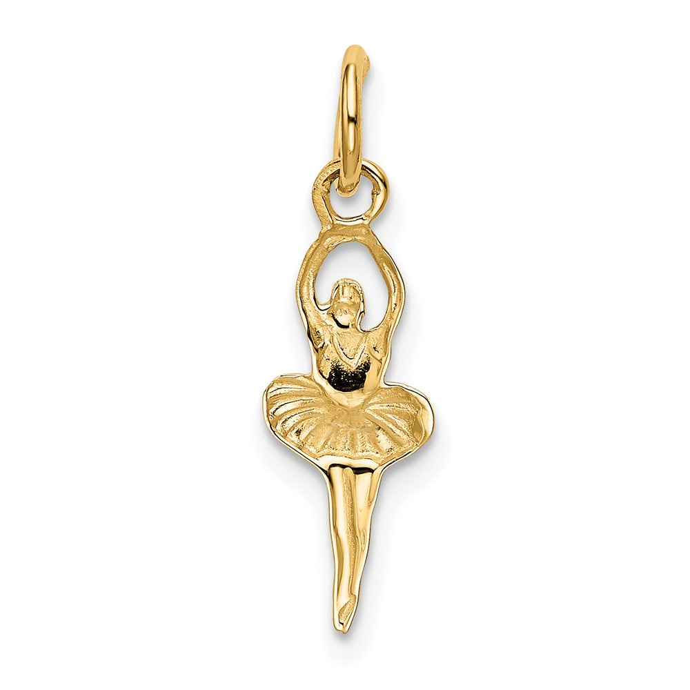 10K Gelbgold Poliert Ballerina Charm