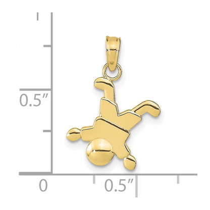10K Gelbgold 10K Little Junge Anhänger