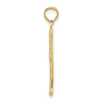 10K Gelbgold Fantasie Kreuz Anhänger