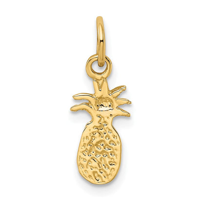 10K Gelbgold Poliert Pineapple Charm