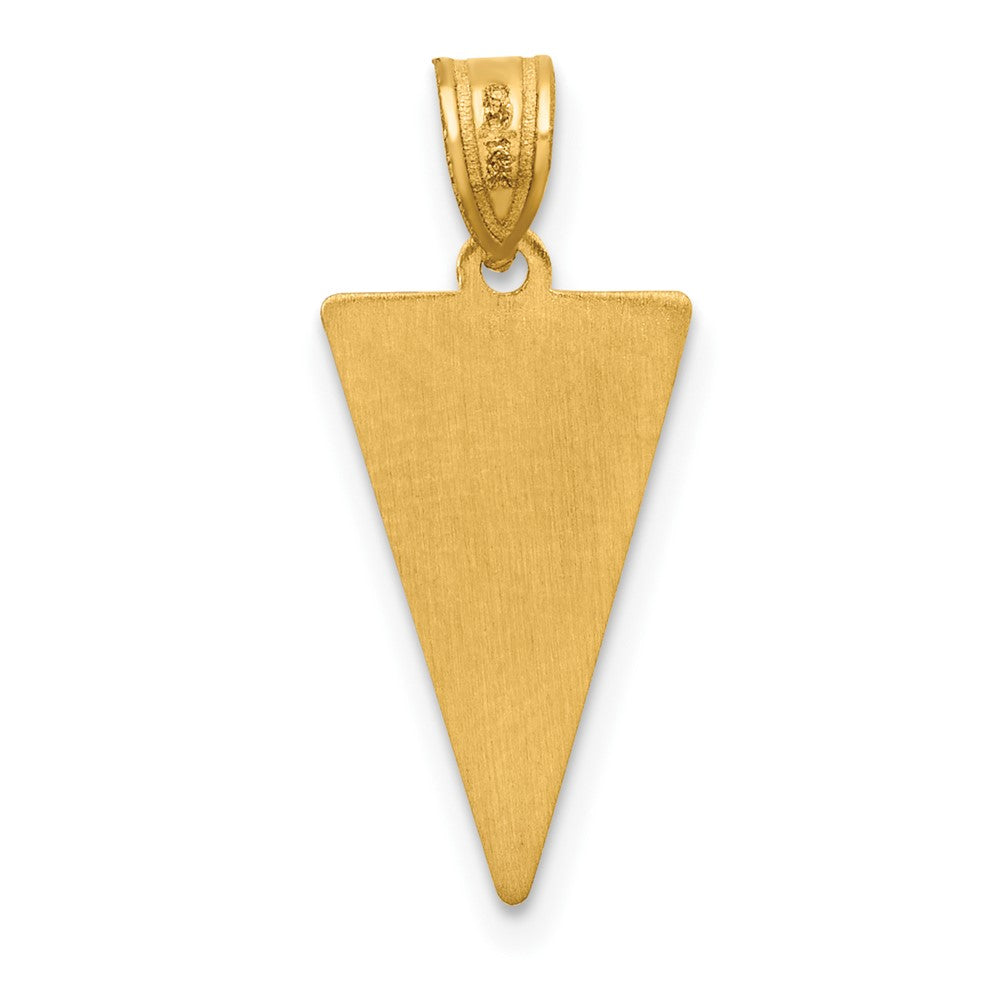 10K Gelbgold 10K Class Of 2025 Rally Flag / Abschluss Charm