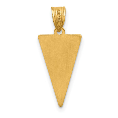 10K Gelbgold 10K Class Of 2025 Rally Flag / Abschluss Charm