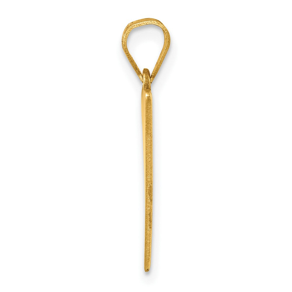 10K Gelbgold 10K Class Of 2026 Rally Flag / Abschluss Charm