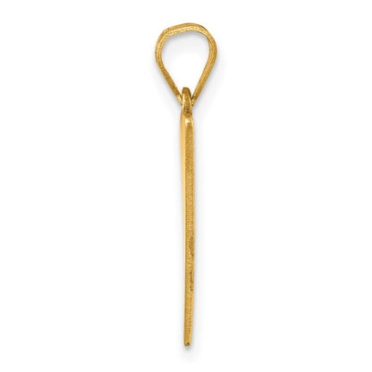 10K Gelbgold 10K Class Of 2026 Rally Flag / Abschluss Charm