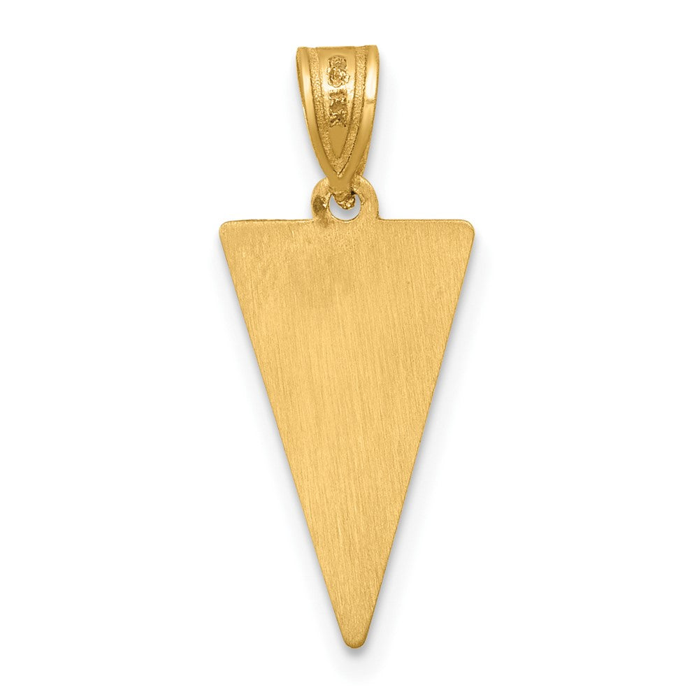 10K Gelbgold 10K Class Of 2026 Rally Flag / Abschluss Charm