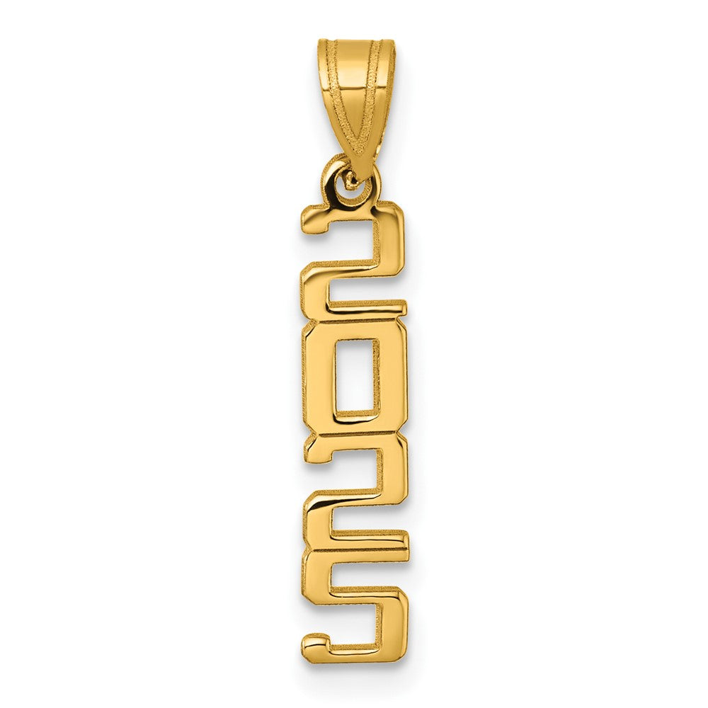 10K Gelbgold Poliert 2025 Abschluss Charm