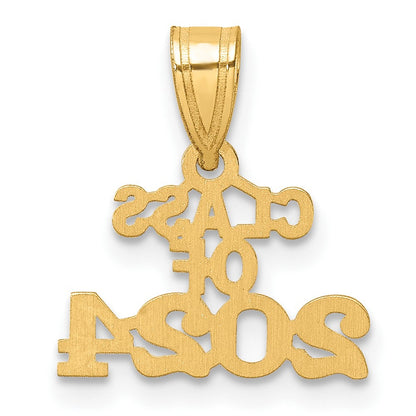 10K Gelbgold Block Class Of 2025 Charm