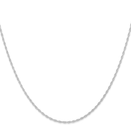 10K Weißgold 1.15mm Carded Ankerkette Kordel Halskette